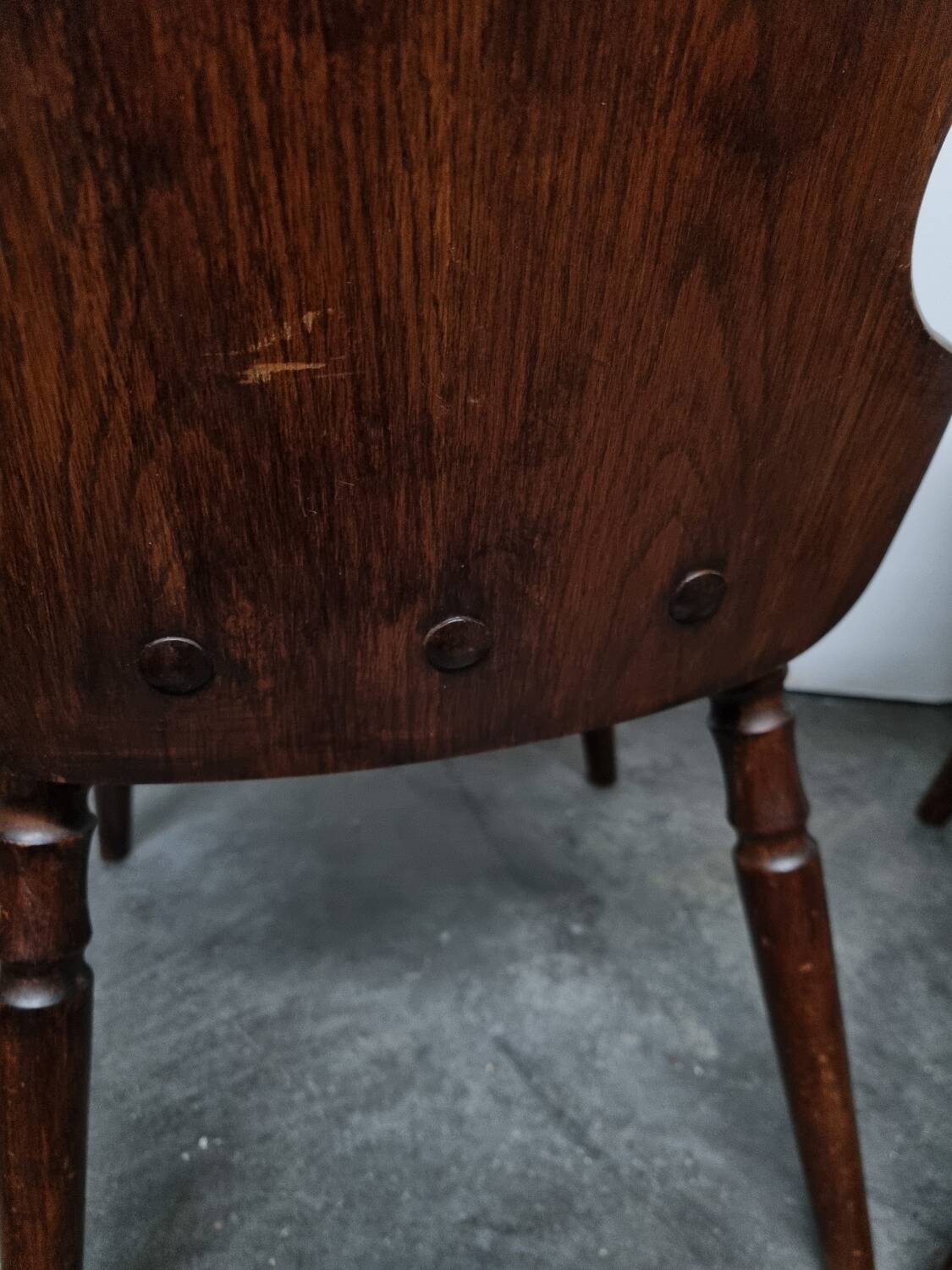 Pair of vintage wooden chairs