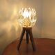 Tripod lamp in wood and glass J.T. Kalmar 1970 Austria