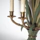 Pair of Maison Baguès wall lights with faux bamboo bronze and metal arms.