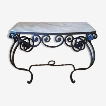 1950s wrought iron console