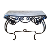 1950s wrought iron console