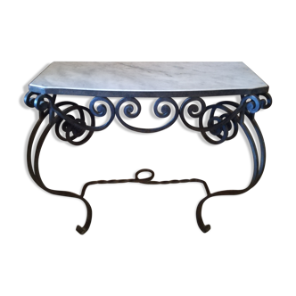 Console fer forgé années 50