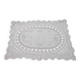 Napperon dentelle coton ancien 42 x 30cm