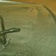 Abstract wrought iron and ice glass coffee table, Germany 1970s