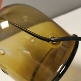 Very rare Holmegaard glass table lamp, designed by Michael Bang 1974 (Already discontinued in 1981)