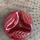 Verceram France Burgundy Red Slip Glazed Ceramic Ashtray