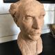 Male terracotta bust