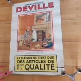 Lithographed poster heating Deville