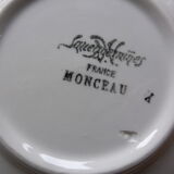 Set of 2 round serving dishes with round cap Sarreguemines model Monceau