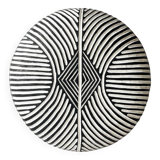 Bouclier ovale  Zulu| Bamiléké L en bois- Décoration murale africaine