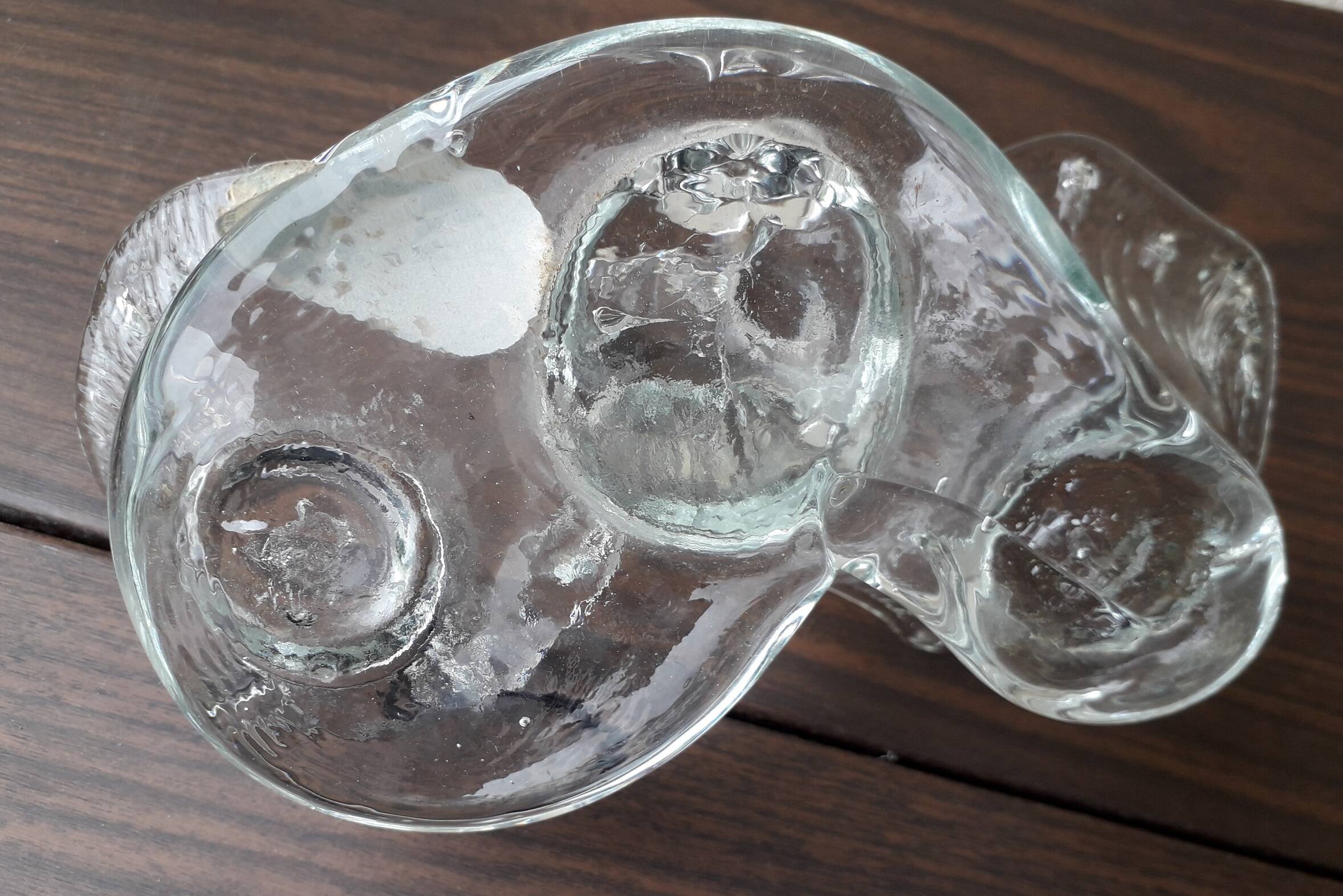 Blown glass salt cellar