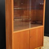 Mid century highboard vintage display cabinet, bookcase