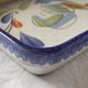 Antique and rare emile henry oven dish with hb henriot quimper decoration 1950