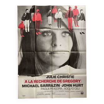 Original cinema poster "In Search of Gregory" Julie Christie 120x160cm 1969
