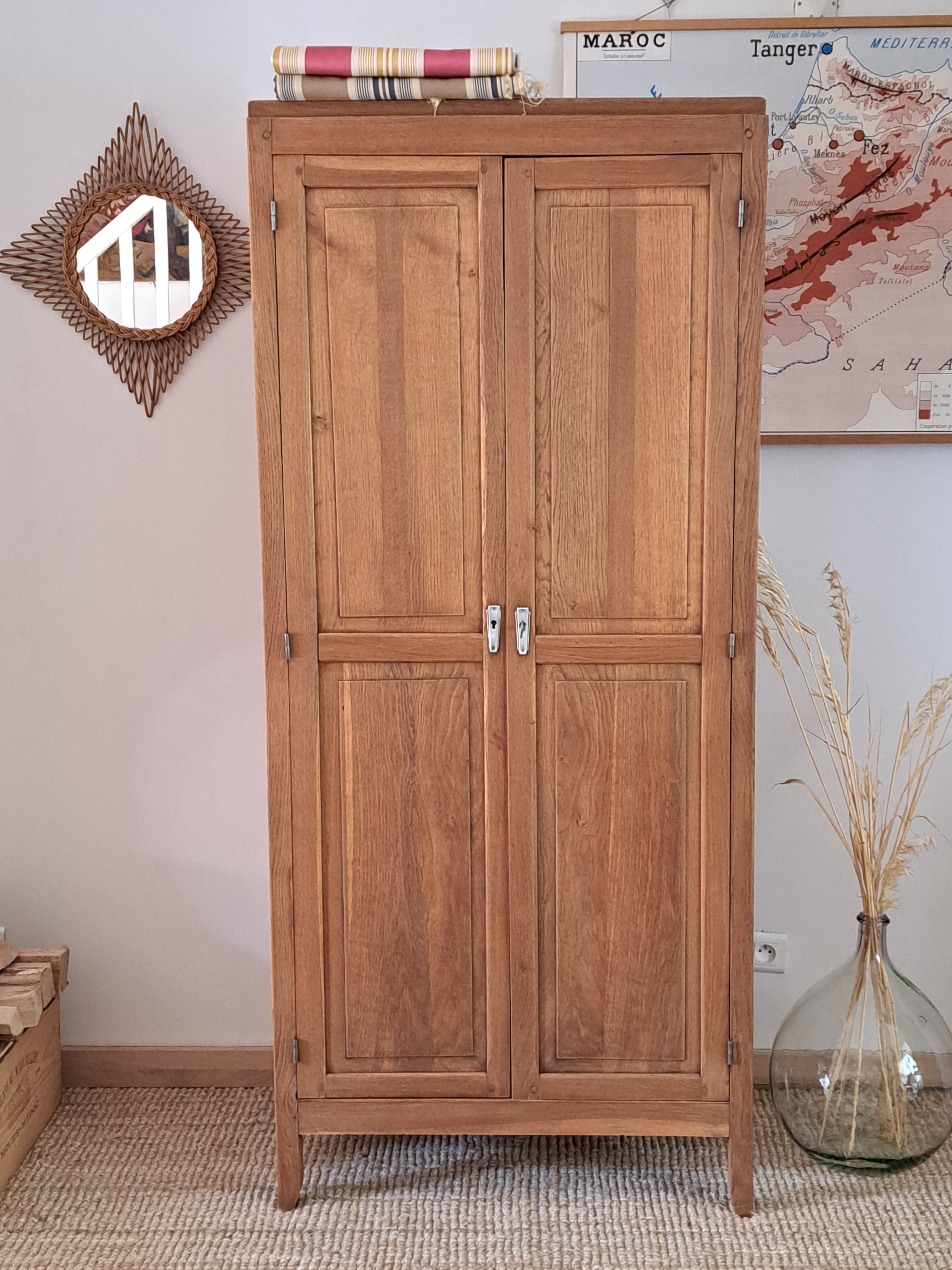 Parisian oak wardrobe