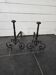 Pair of 19th C. cast iron andirons