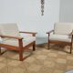 Paire de fauteuils vintage scandinave années 60