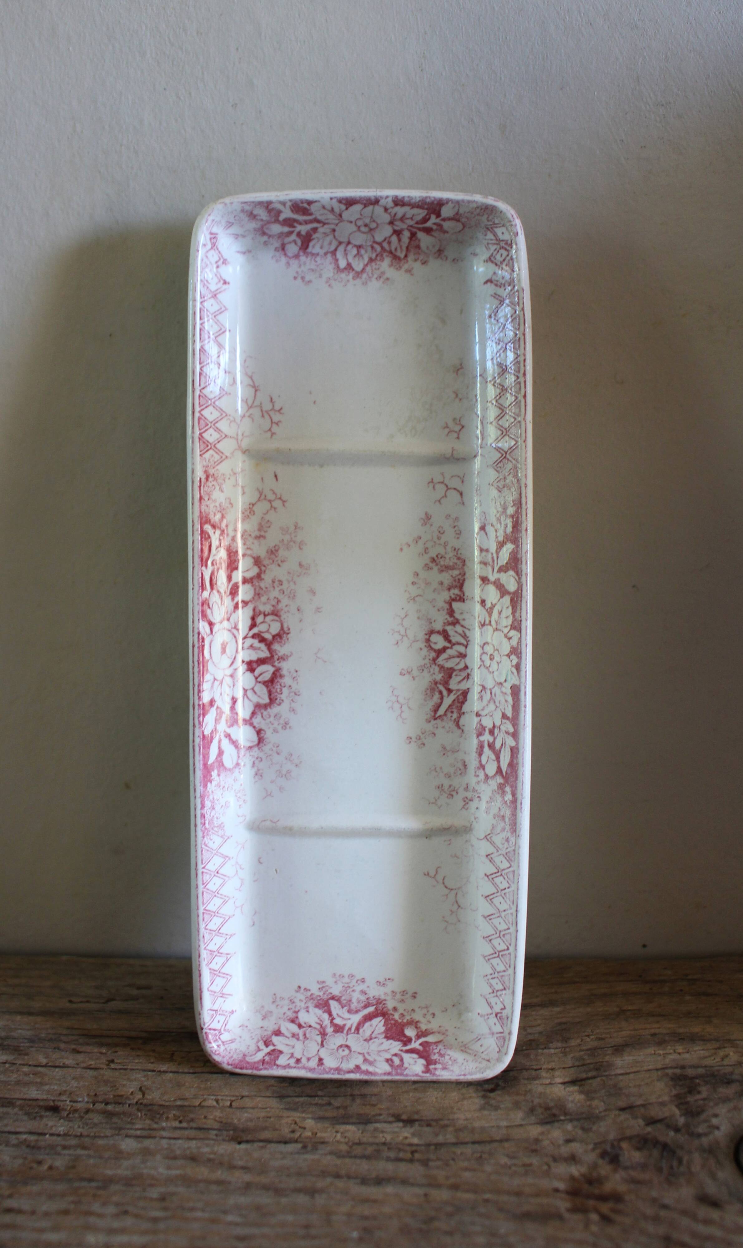 Vide Poche Porte savon rose Jardinière Badonviller
