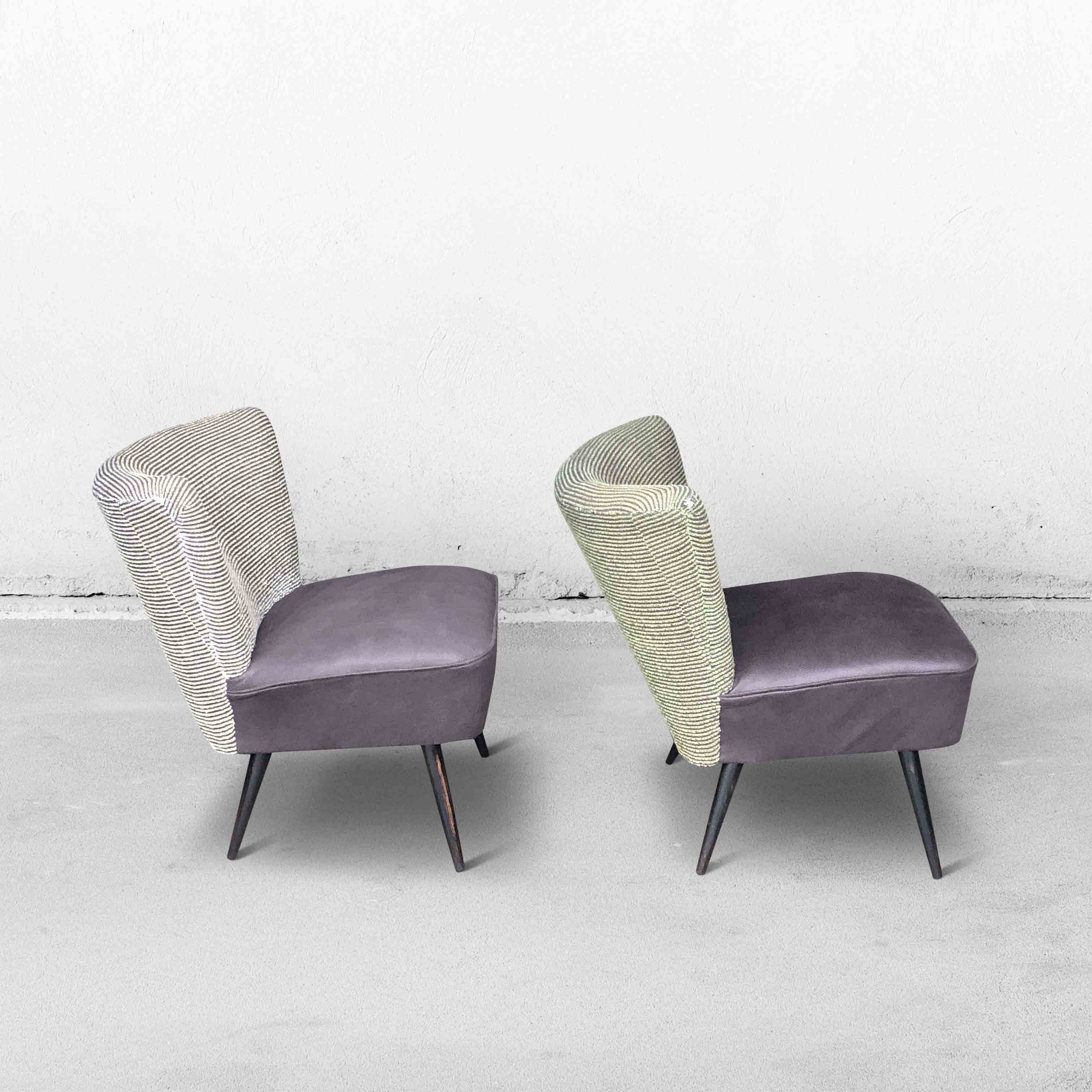 Set of vintage mid-century chairs, 1950s