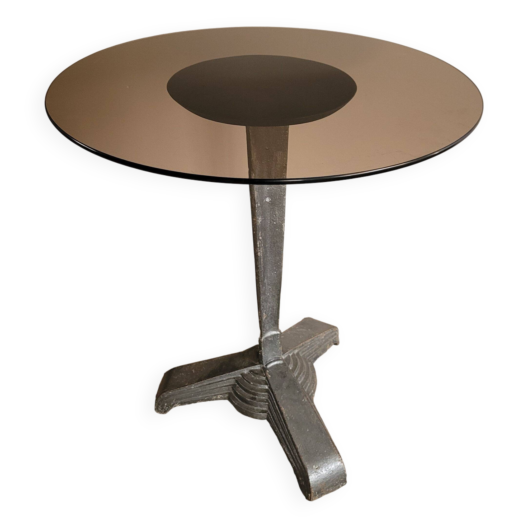 Table bistrot estampillée Louis Vuitton