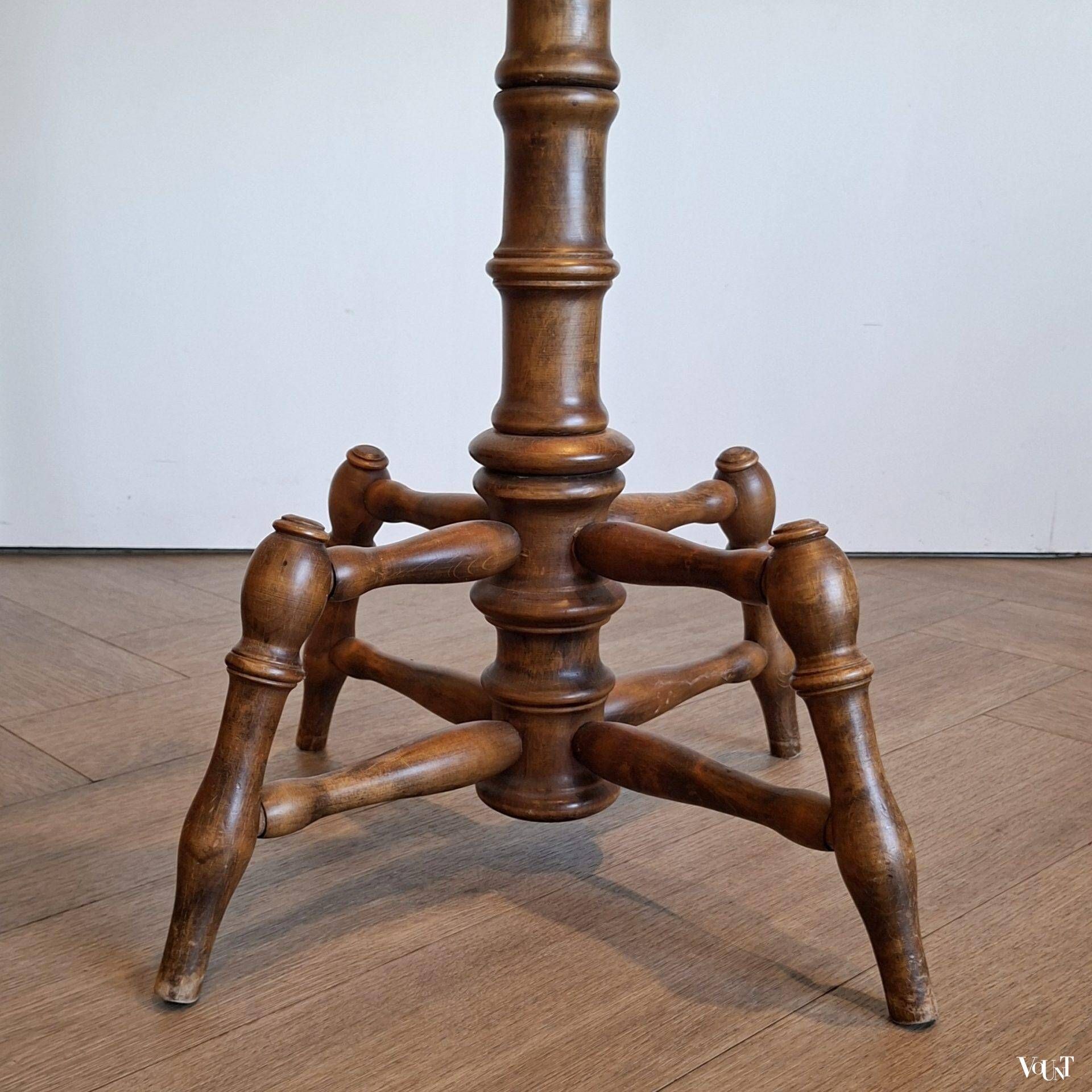 Faux bamboo standing coat rack, 1970s