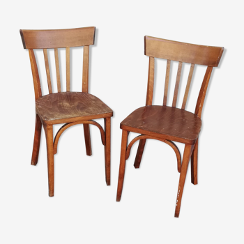 Pair of bistro chairs Sarreguemines