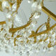 Mid century chandelier Palwa crystal glass