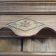 Antique Vendée dresser in solid elm by artisan Chaillou Hermouet.