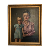Portrait mother and daughter