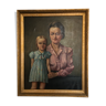 Tableau portrait mère et fille