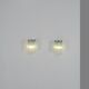 Pair of Murano glass wall sconces, Italy, 1960s.
