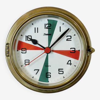 Horloge Maritime Vintage en Laiton de Datema, 1980s