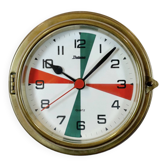 Horloge Maritime Vintage en Laiton de Datema, 1980s