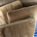 3-seater velvet sofa bed