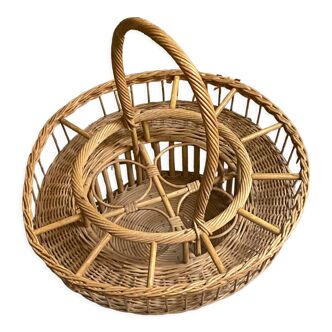 Rattan bottle racks