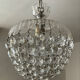Antique crystal basket chandelier with pendants