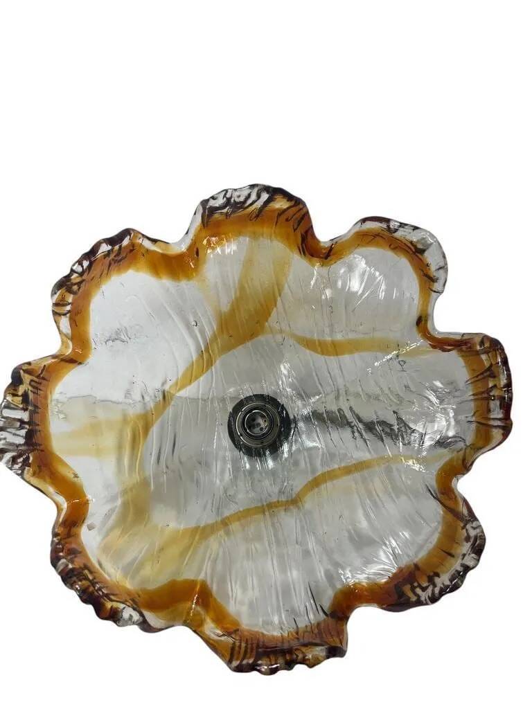 VINTAGE MURANO GLASS CHANDELIER / PENDANT LAMP FROM THE 70S