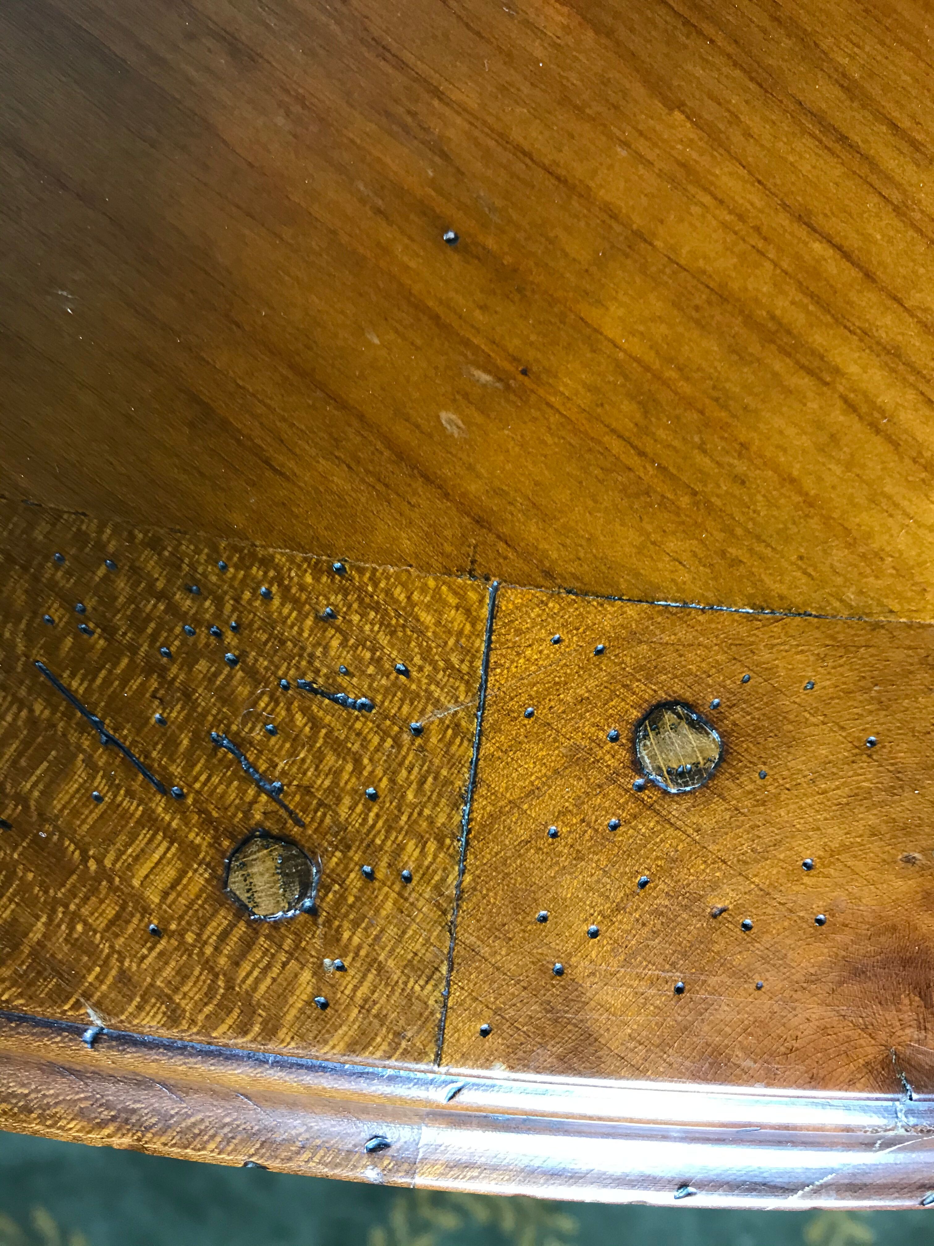 Louis XVI dining room table - 3 cherry extensions