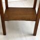 Vintage 50's side table or side table Solid wood Traces of use Accidents on the rear edge