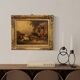 Peinture anglaise antique d'une scène de genre rural datée de 1866