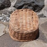 Small wicker basket with handles