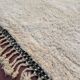 Traditional hand-woven white Berber rug, size 150 x 250 cm