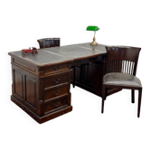 Ensemble de bureau anglais classique avec chaises de bureau