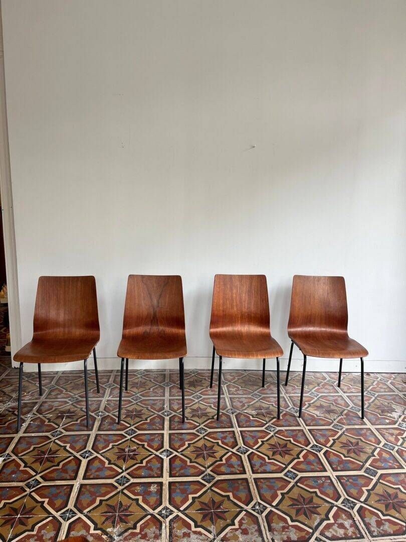 'Euroika' set of 4 chairs – Friso Kramer for Auping