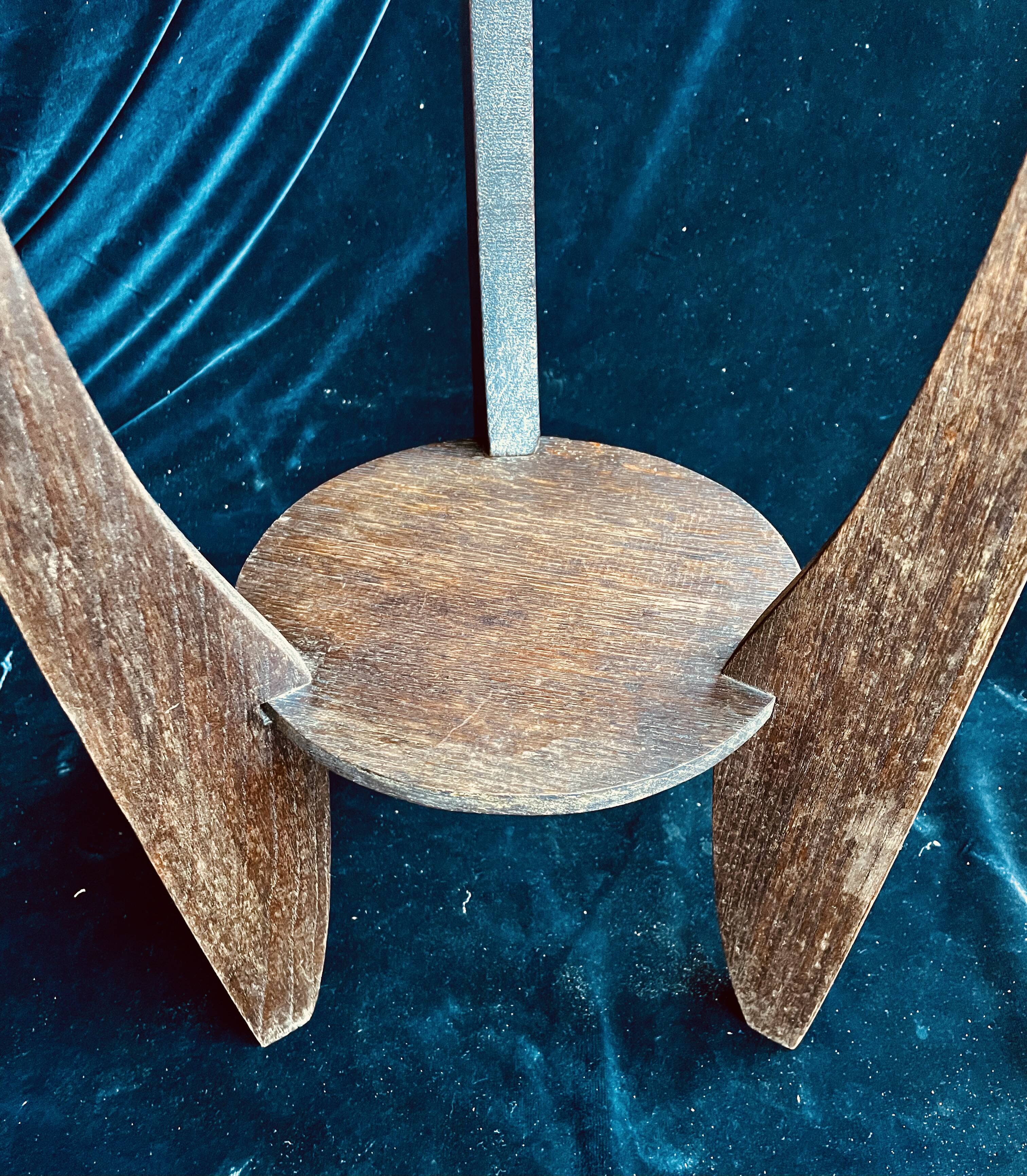 Small Art Deco pedestal table, 1960s