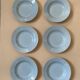 Six assiettes creuses bleues