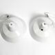 Two 50s metal enamel ceiling lamps by Axel Wedel Madsen for Louis Poulsen