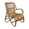 Rattan armchair with armrests 1950