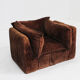 Vintage Italian brown armchair 1970s