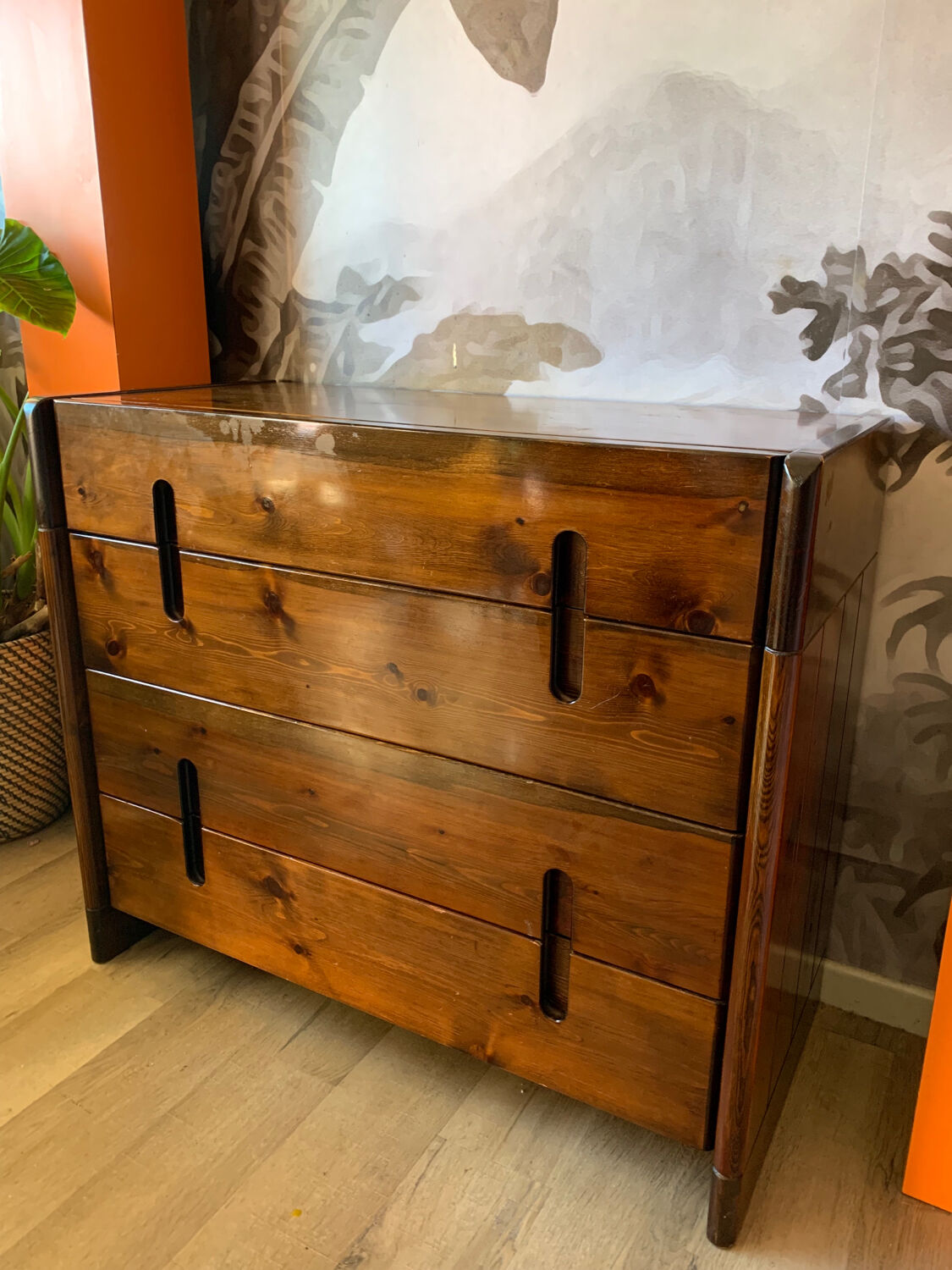 Commode bois années 70